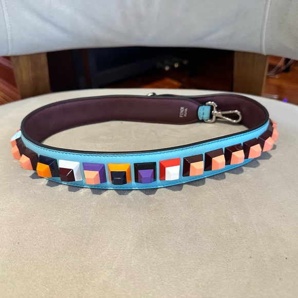 Fendi Handbags - Fendi Multicolor Studded Shoulder Bag Strap